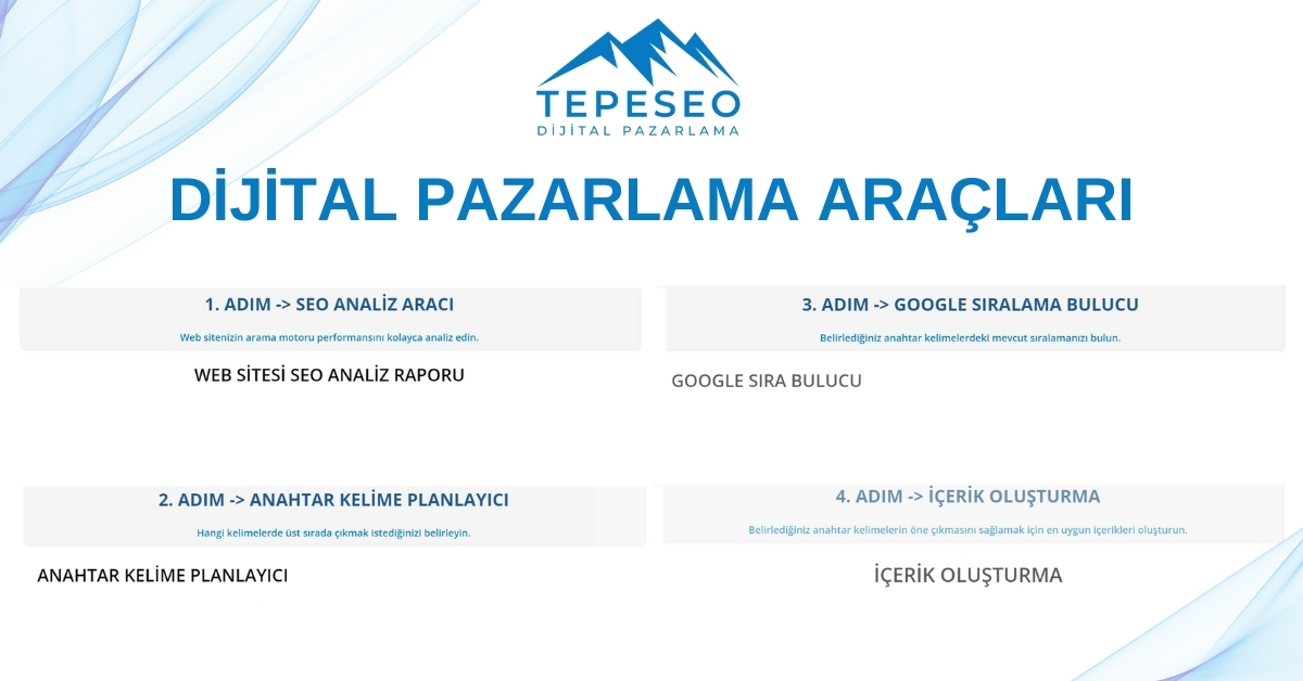 Dijital Pazarlama Araçları TEPESEO