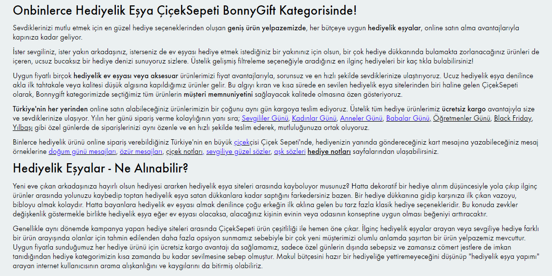 web site anahtar kelime kullanımı