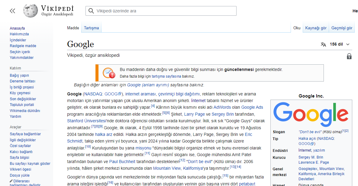 Wikipedia sayfa içi linkleme