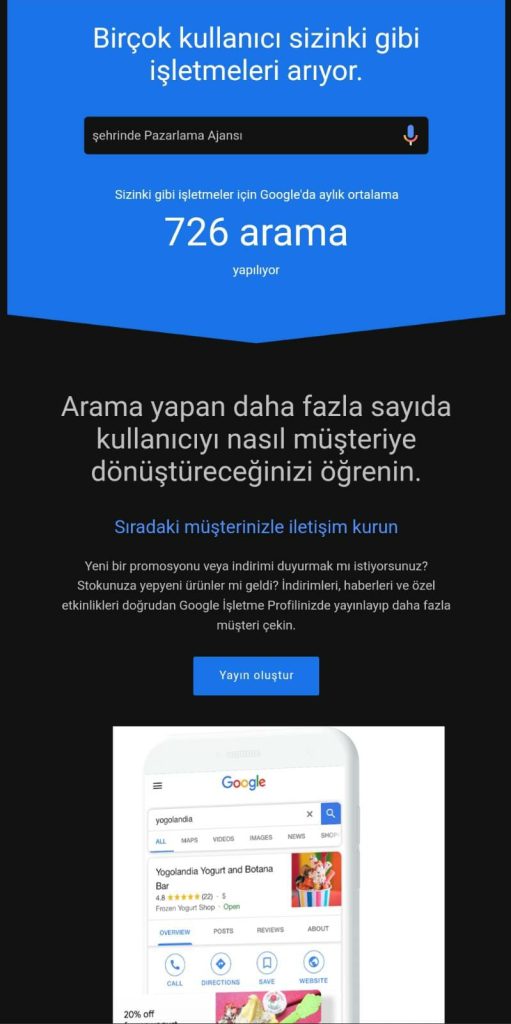 Google My Business Mailleri