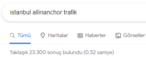 allinanchor Google Arama Operatörleri