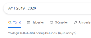 İki Nokta Google Arama Operatörleri