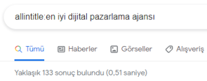  Google Arama Operatörleri allintitle