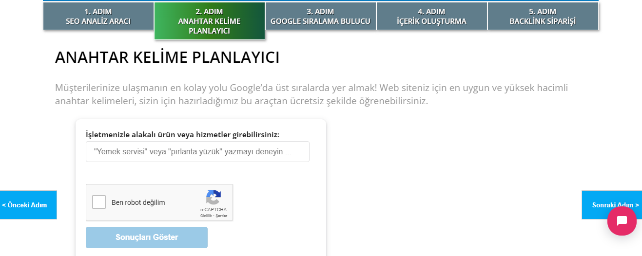 Anahtar Kelime Planlayıcı