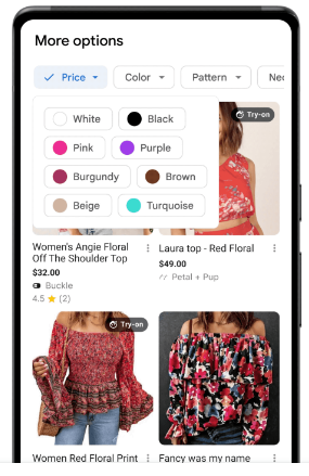 Google Alışveriş Opsiyonları