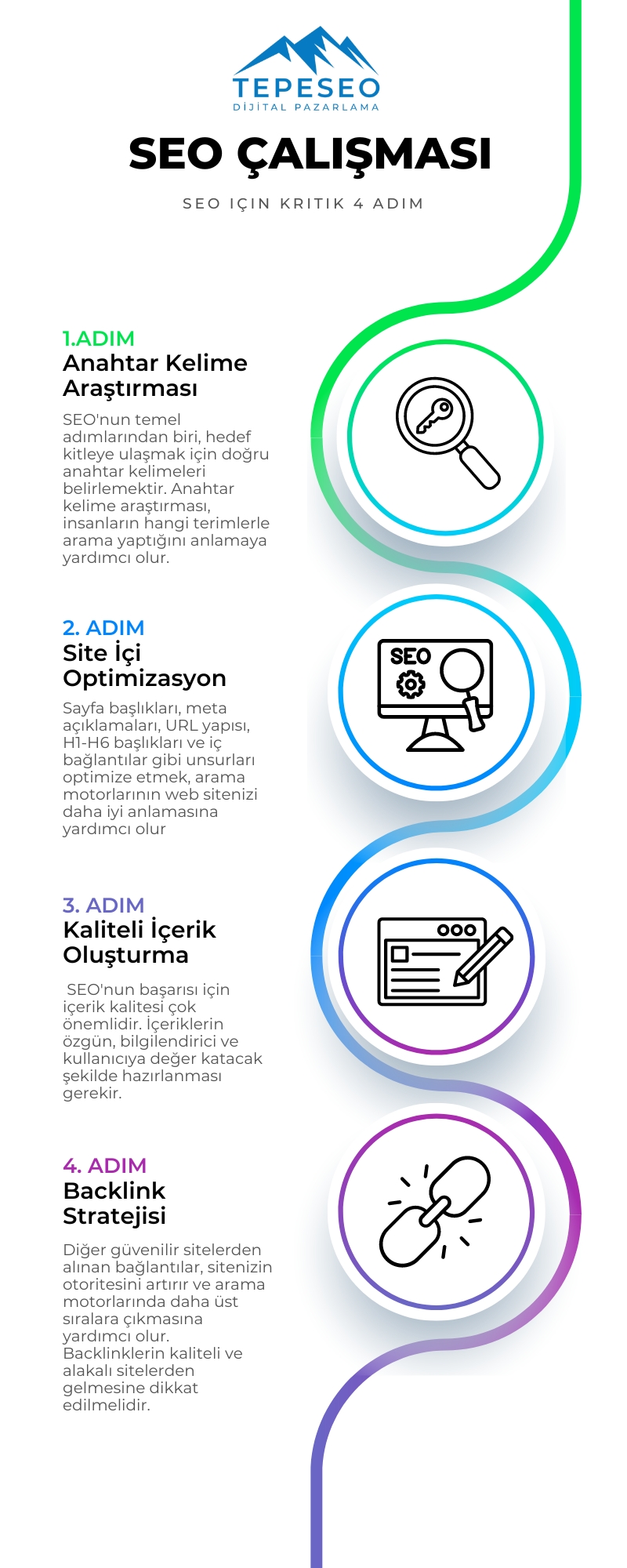 SEO Çalışması İnfografik