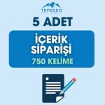 5 Adet İçerik Siparişi Ver